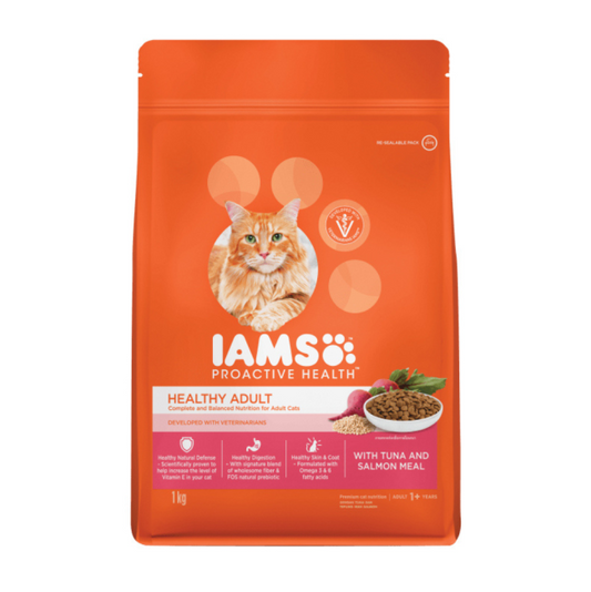 Iams Cat Dry with Tuna and Salmon Meal Adult