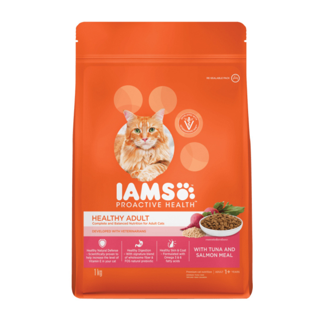 Iams Cat Dry with Tuna and Salmon Meal Adult