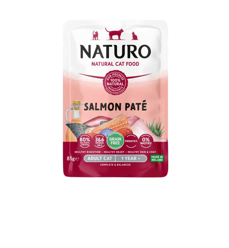 Naturo Adult Cat Salmon Paté Pouch 85g