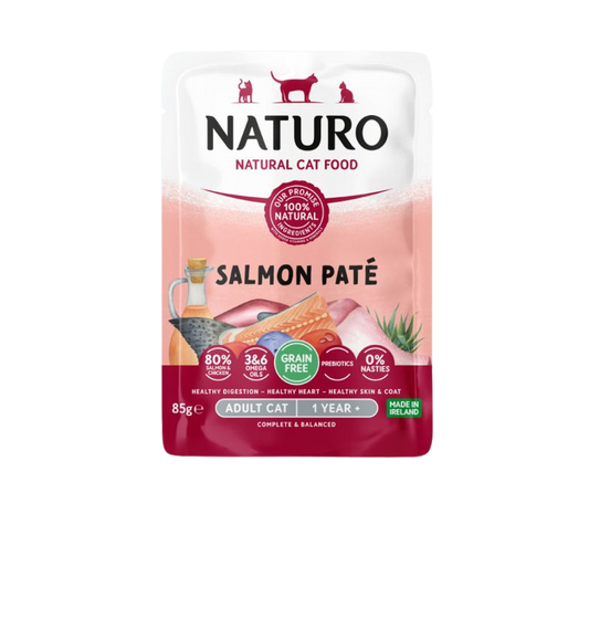 Naturo Adult Cat Salmon Paté Pouch 85g