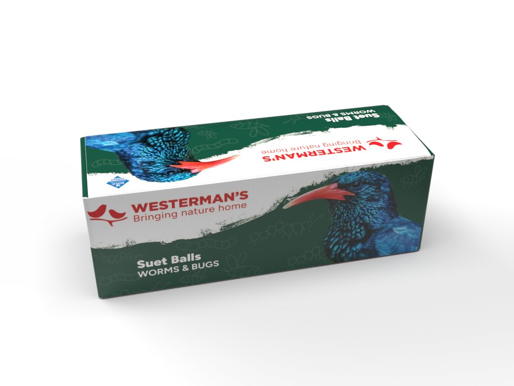 3 x Suet Balls Worms and Bugs - Single Pack