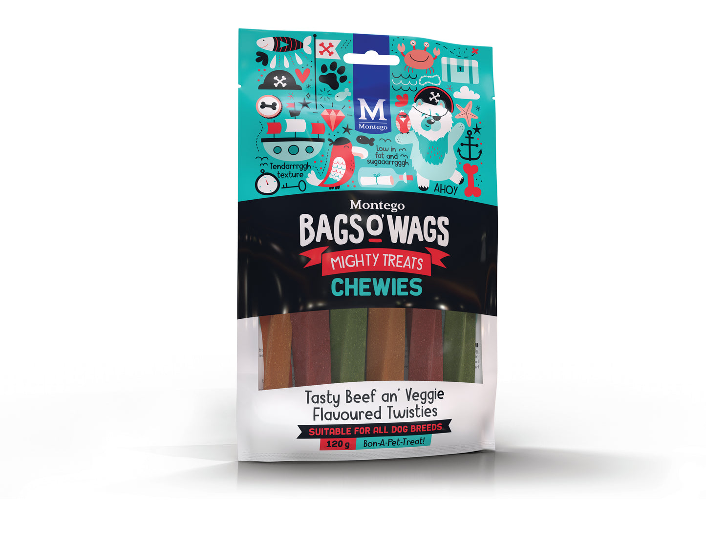 Montego Bags O' Wags Chewies Beef and Veggie Sticks