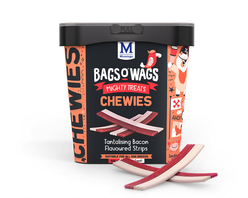 Montego Bags O' Wags Chewies Bacon Strips