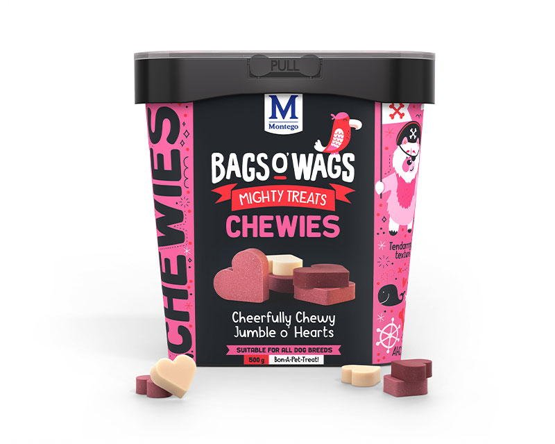 Montego Bags O' Wags Chewies Hearts Mix