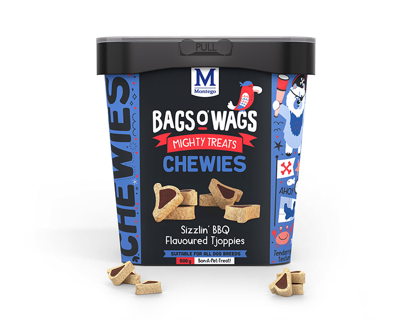 Montego Bags O' Wags Chewies BBQ Tjoppies