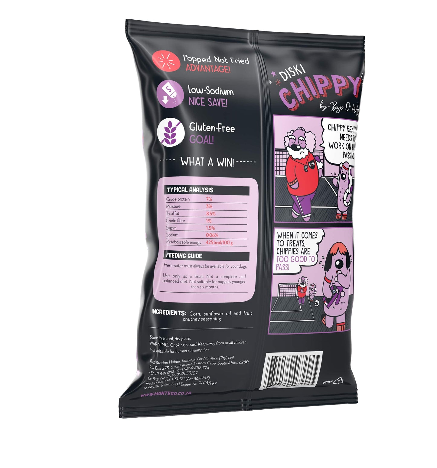 Montego Bags O'Wags Chippies 28g