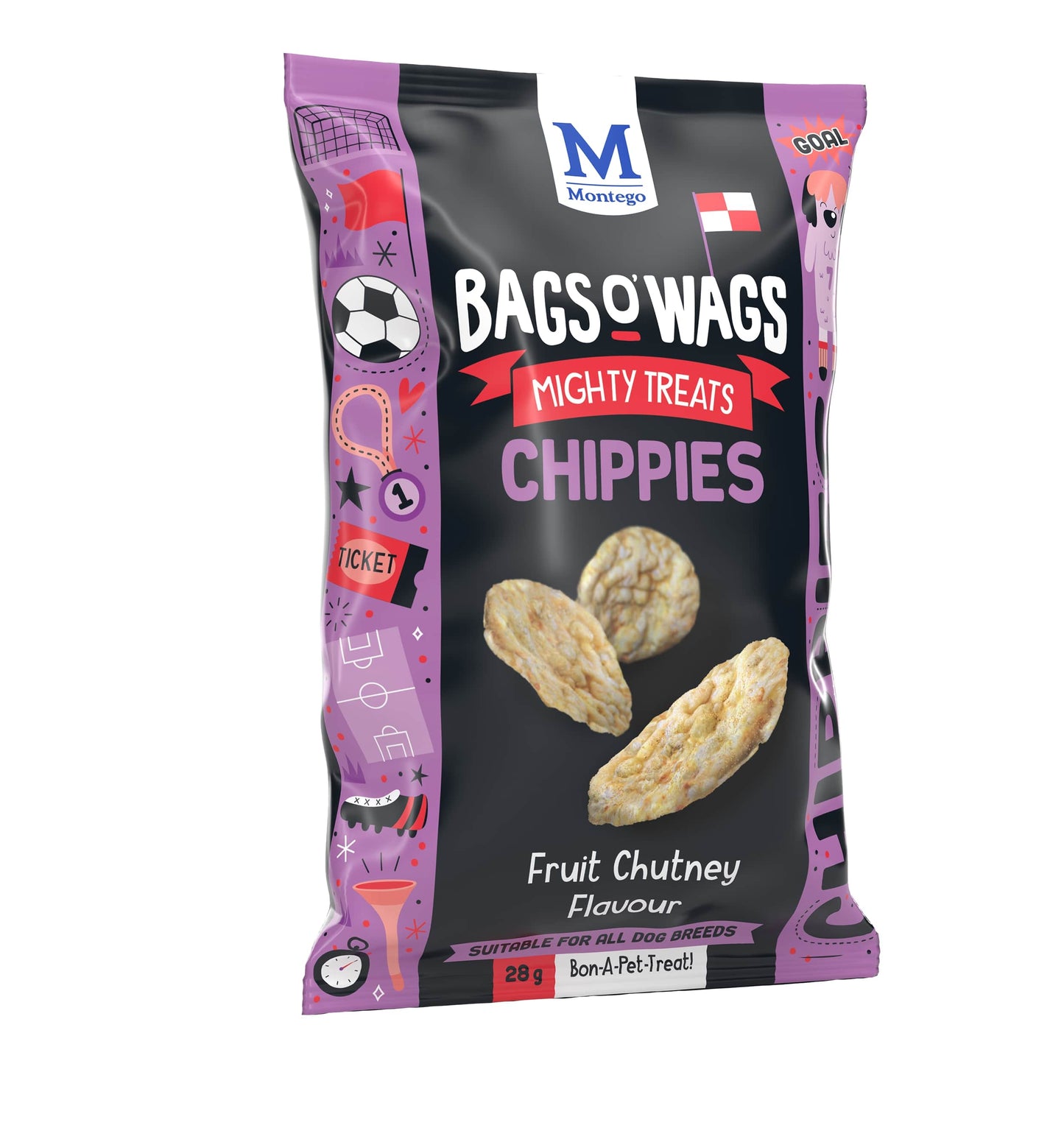 Montego Bags O'Wags Chippies 28g