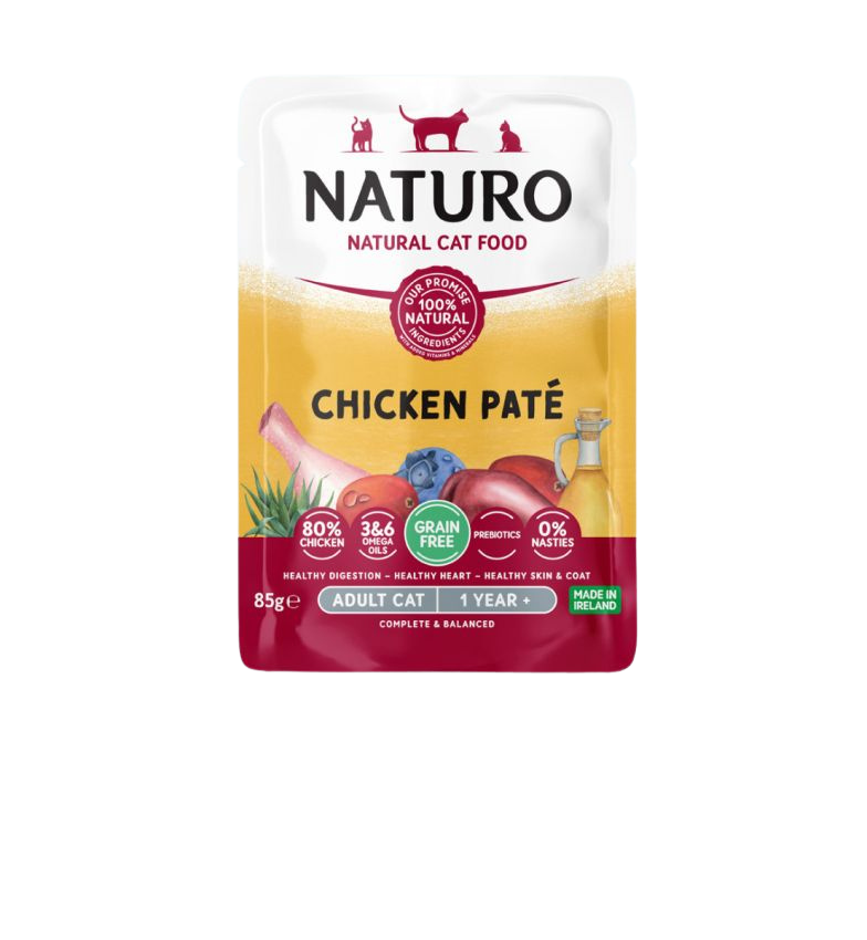 Naturo Adult Cat Chicken Paté Pouch 85g