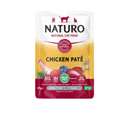 Naturo Adult Cat Chicken Paté Pouch 85g