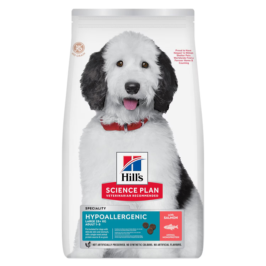 Hill's Science Plan Hypoallergenic Large Breed Adult Dog Food with Salmon 14Kg