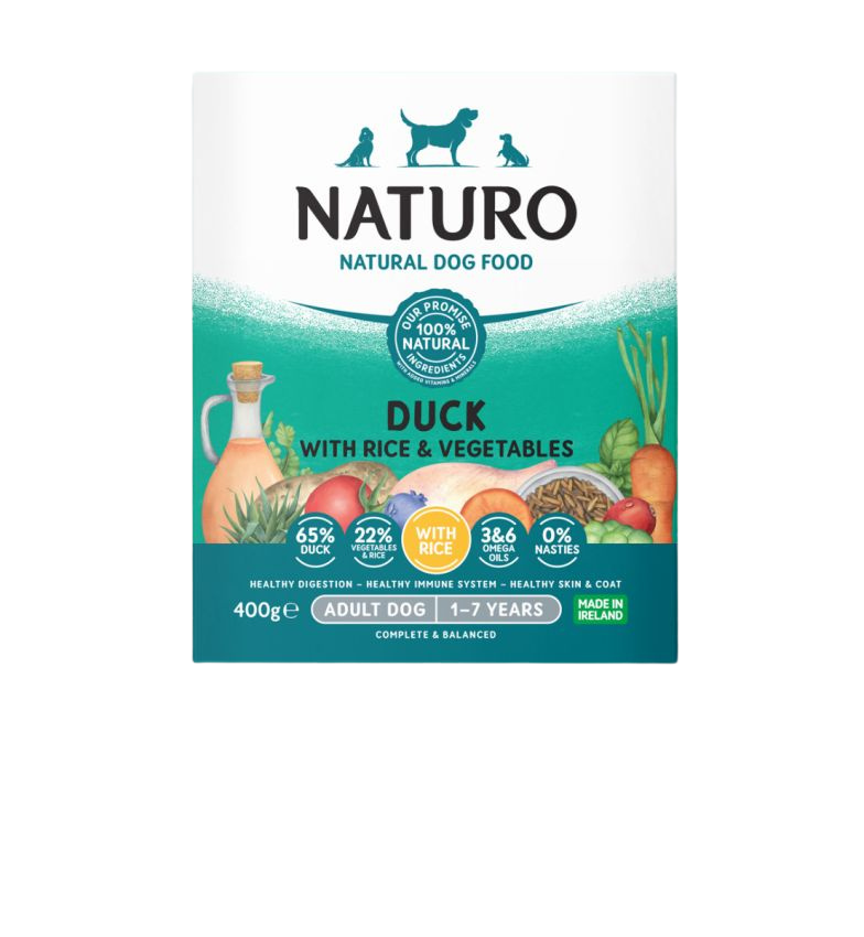 Naturo Adult Duck with Rice and Vegetables 400g