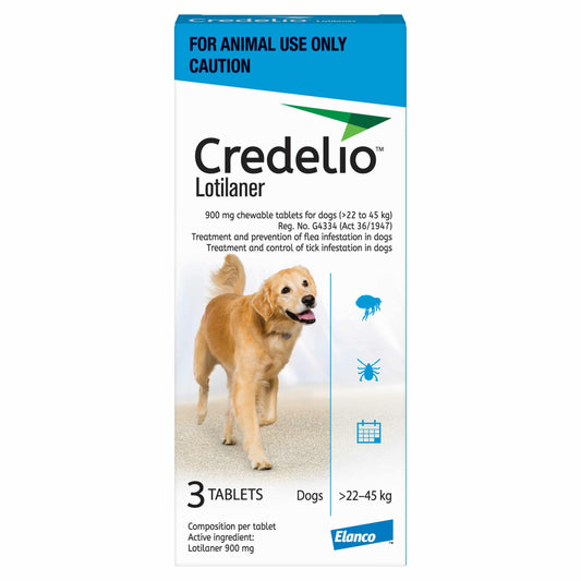 Credelio - 900mg (22.0Kg-45.0Kg) 3's