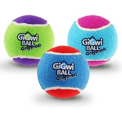 Small Size Tennis Ball Gigwi Ball Originals (3Pcs With Different Colour In One Pack)