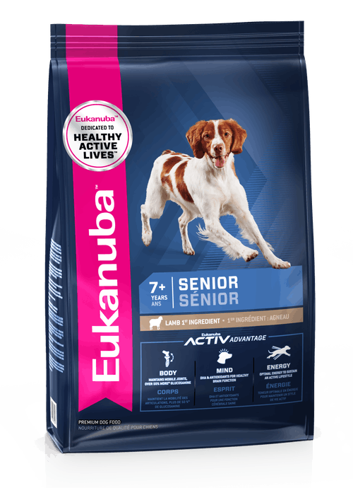 Eukanuba Medium Breed Senior Over 7 Years 10-25Kg with Lamb and Rice Dog Food