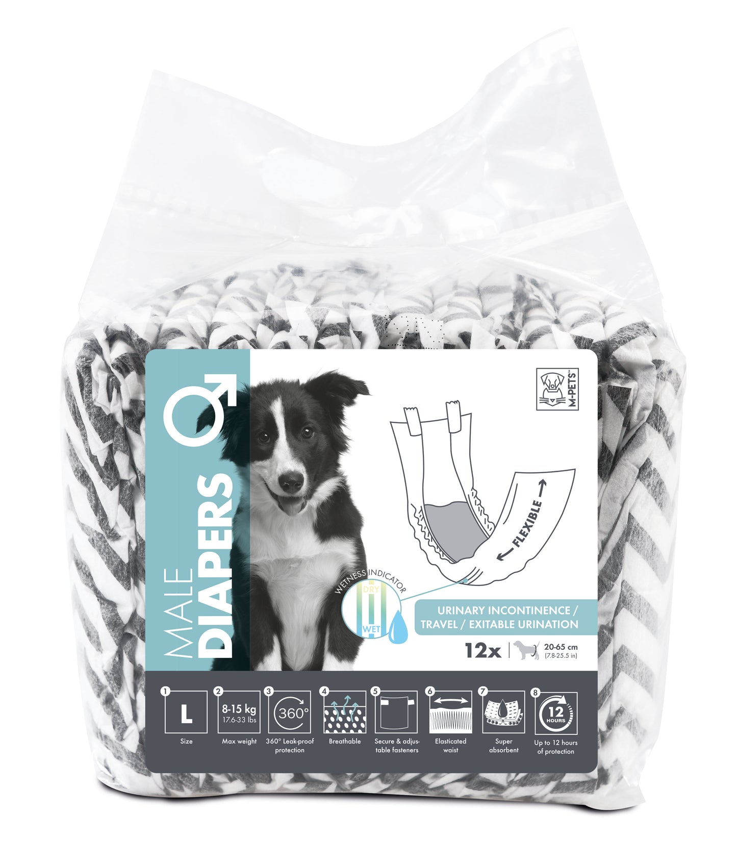 M-Pet Male Dog Diapers