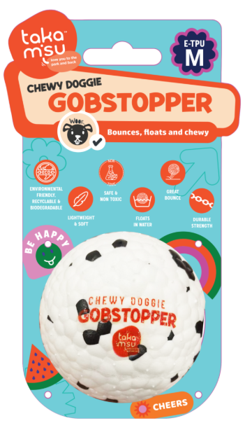 Dog's Life Chewy Doggie Gobstopper Black Dots Small