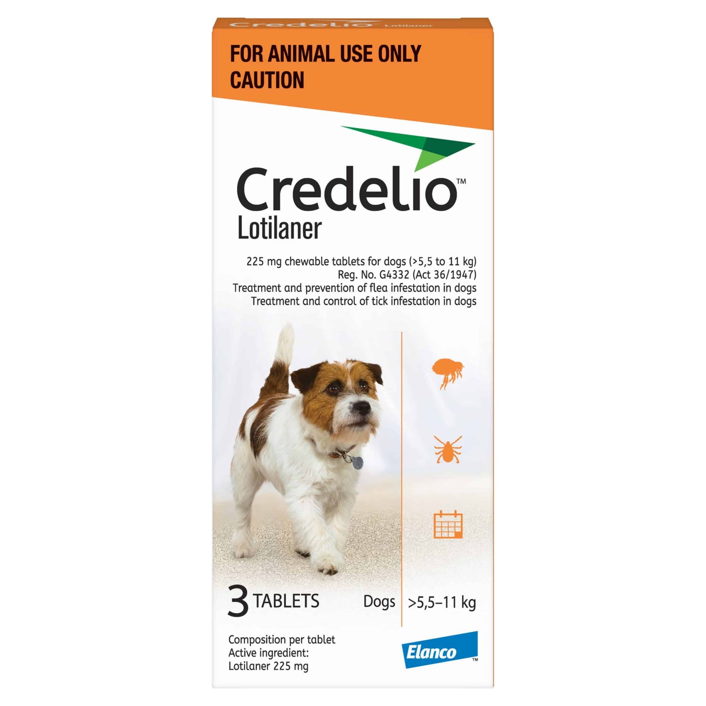 Credelio - 225mg (5.5Kg-11.0Kg) 3's
