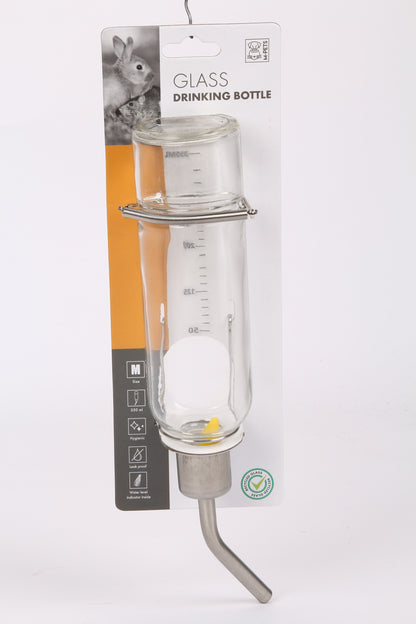 M-Pets Glass Drinking Bottle