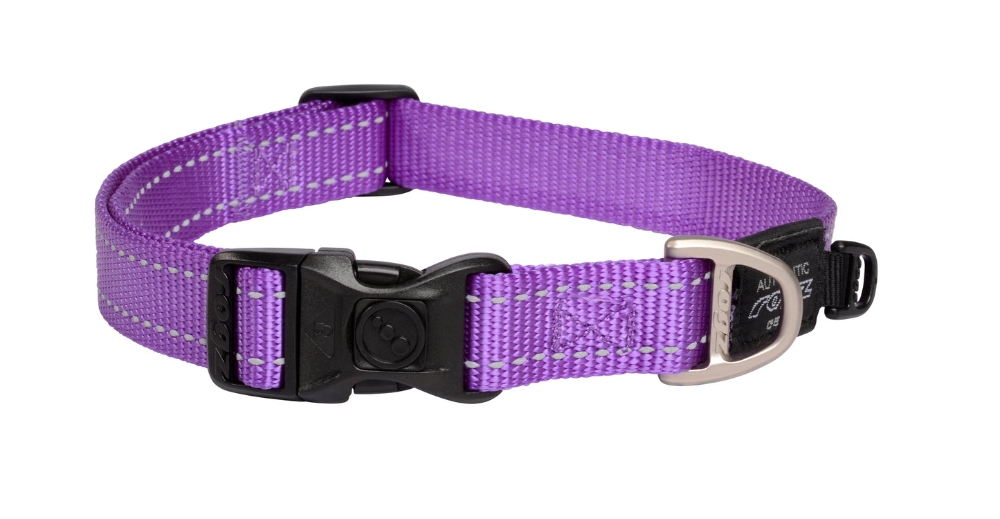 Rogz Utility Side Release Collar Reflective