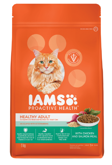 Iams Cat Dry with Chicken and Salmon Meal Adult