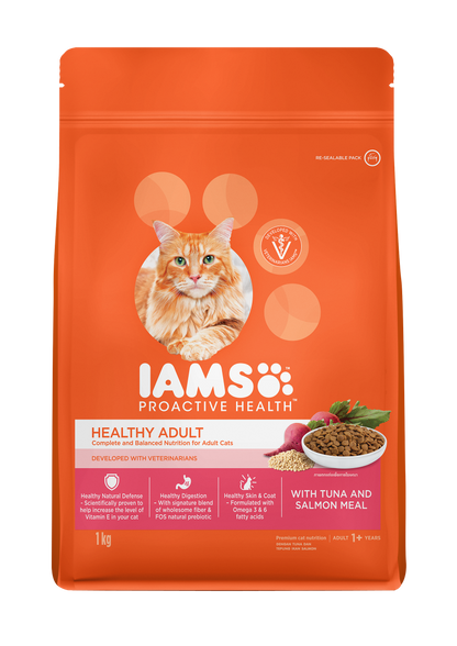 Iams Cat Dry with Tuna and Salmon Meal Adult