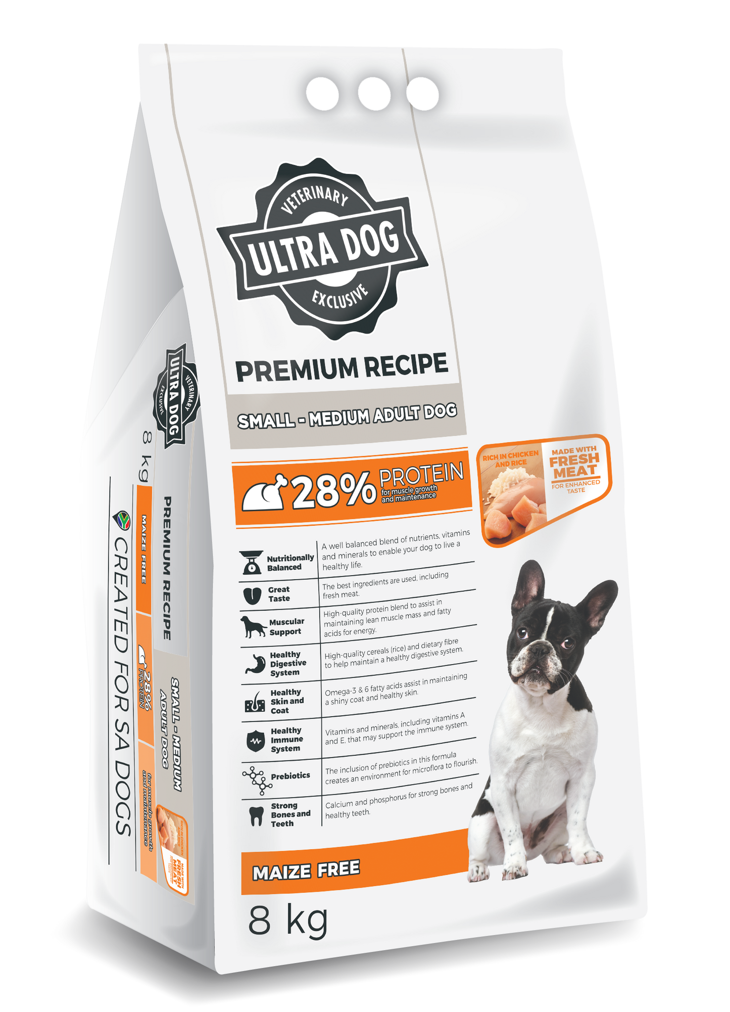 Ultra Dog Premium Small and Medium Adult Chicken and Rice Dog Food