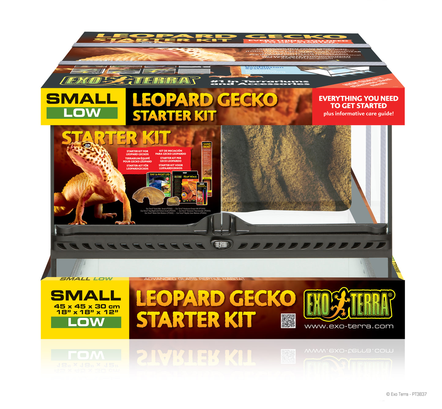 Exo Terra-Leopard Gecko Starter Kit - 45 X 45 X 30cm