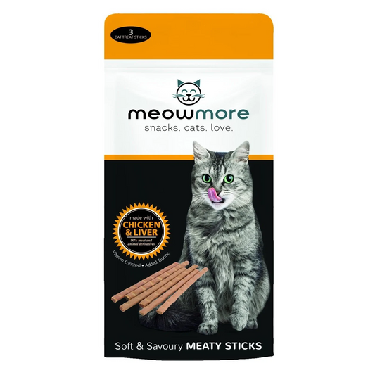 Meowmore Cat Treats Chicken and Liver 15g