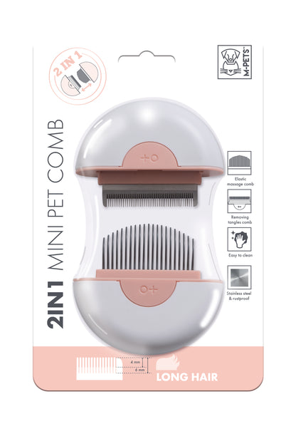 M-Pets 2 in 1 Mini Pet Comb