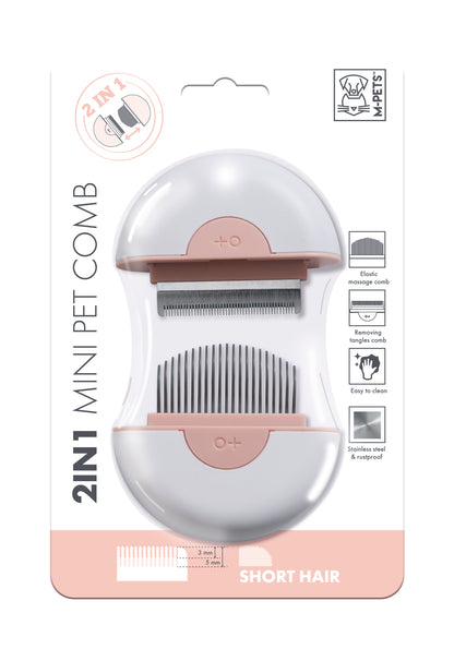 M-Pets 2 in 1 Mini Pet Comb