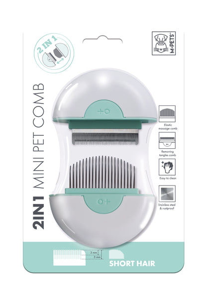 M-Pets 2 in 1 Mini Pet Comb