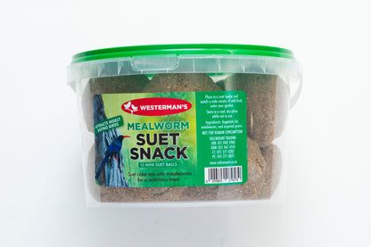 Mealworm Suet Snack (10 Mini Suet Balls)