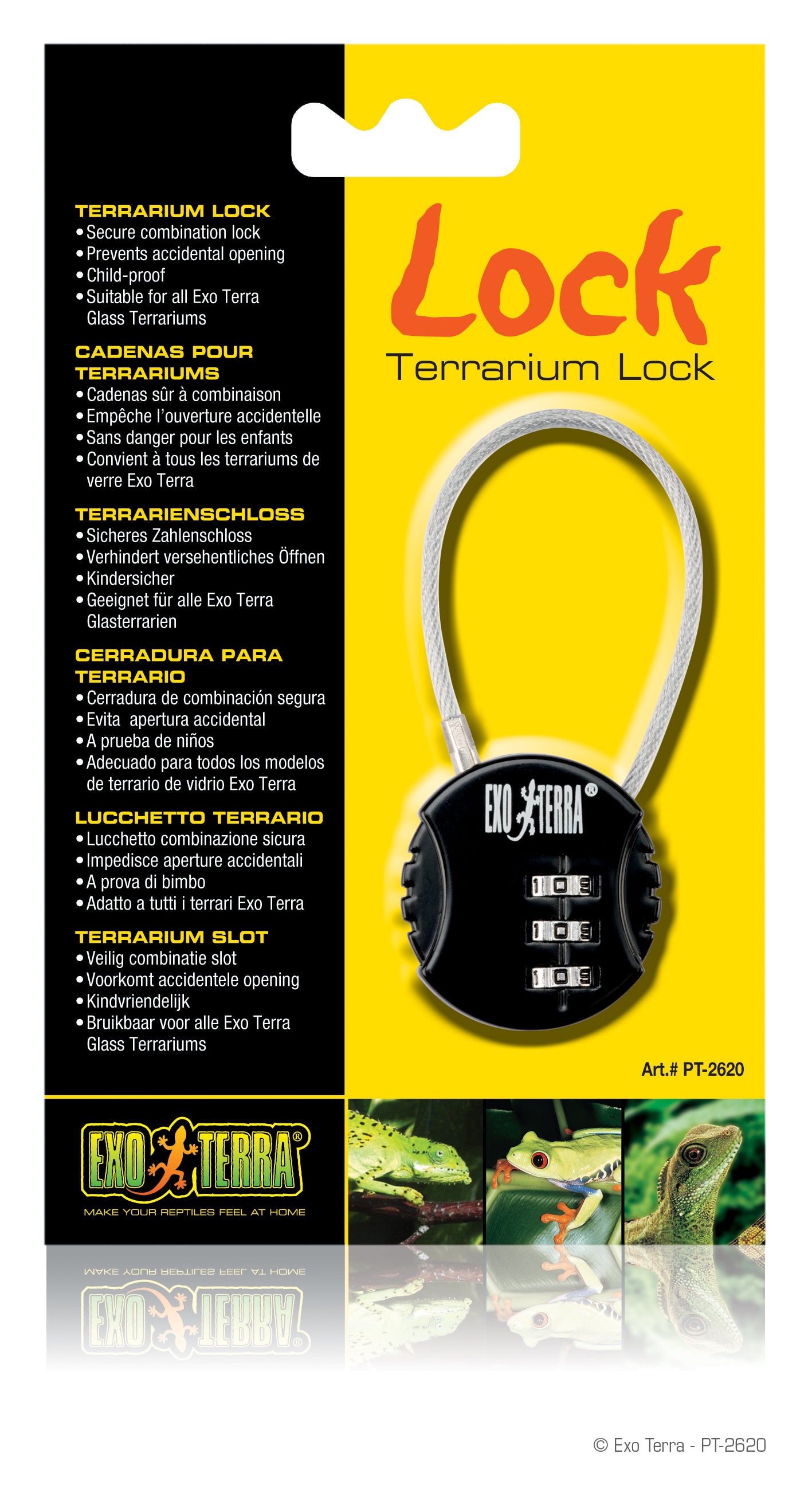 Exo Terra-Combination Metal Terrarium Lock