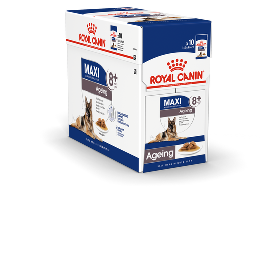 Royal Canin Maxi Ageing Wet Pouch - Pack of 10 X 140g