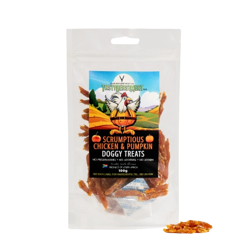 Tasty Beast Meat Chicken and Pumpkin Treats 100g