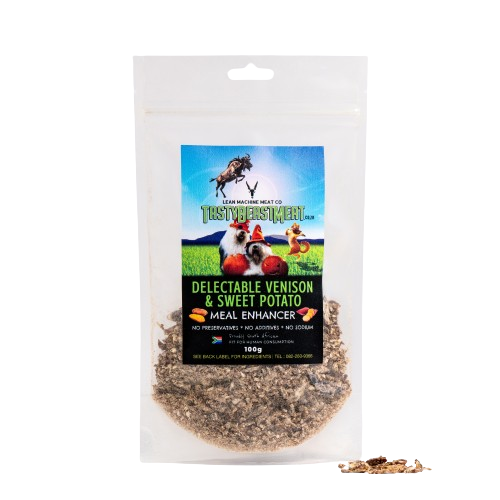 Tasty Beast Meat Venison and Sweet Potato Meal Enhancers 100g