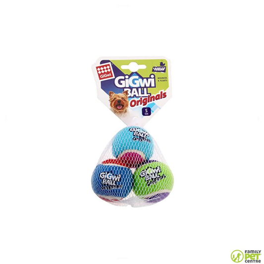 Small Size Tennis Ball Gigwi Ball Originals (3Pcs With Different Colour In One Pack)