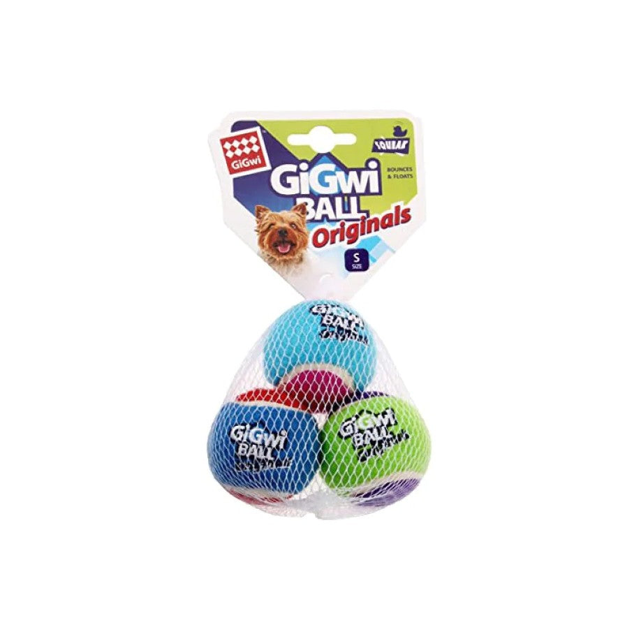 Small Size Tennis Ball Gigwi Ball Originals (3Pcs With Different Colour In One Pack)