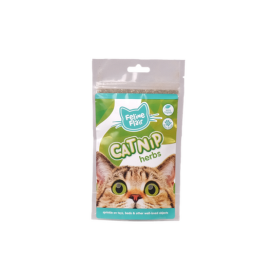 Feline Flair Catnip Herbs Ziplock Bag 30g