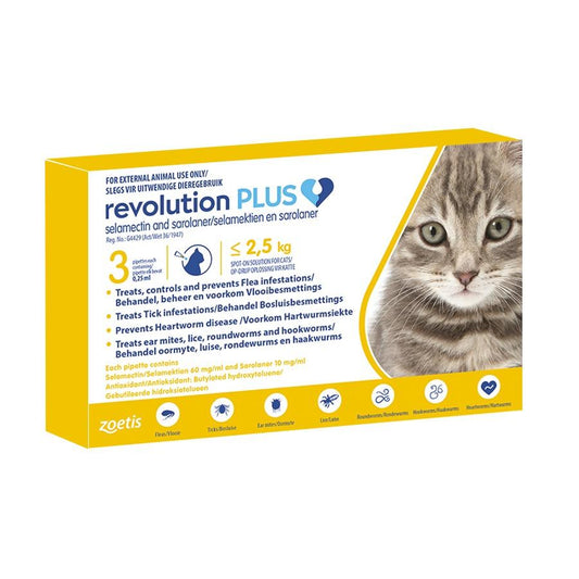 Revolution Plus for Cats-Single - 2.5-5Kg
