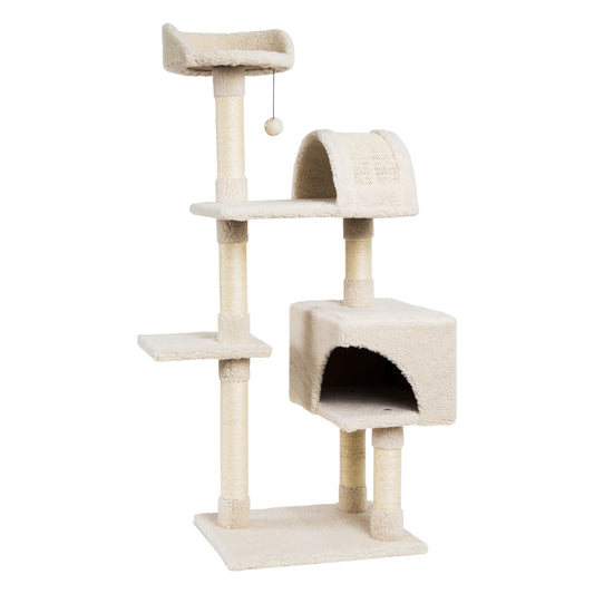 4 Level Cat Scratcher With Toys 129cm