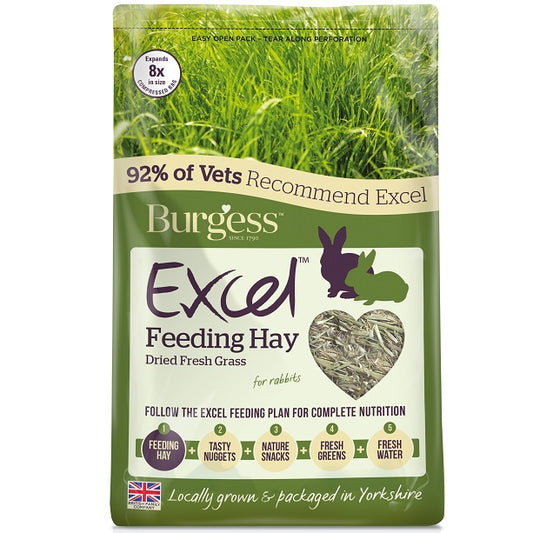 Excel Feeding Hay Dried Fresh Grass 1Kg