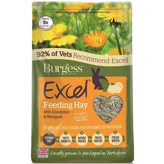 Excel Feeding Hay Dandelion and Marigold 1Kg