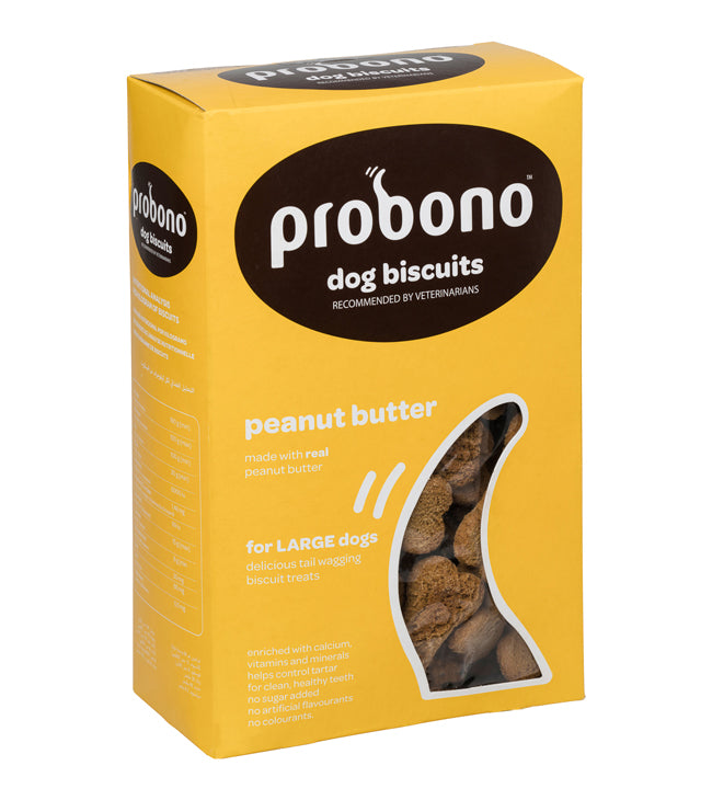 Probono Peanut Butter Large Dog Biscuits