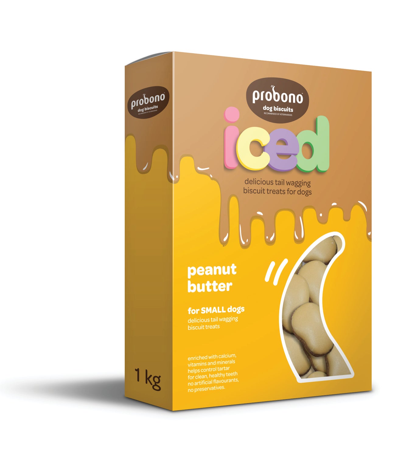 Probono Iced Peanut Butter Biscuit 1Kg / Small
